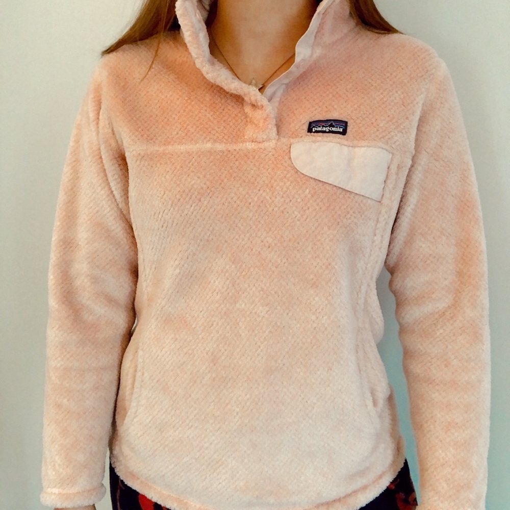 Pink Patagonia Re-Tool Snap-T Fleece